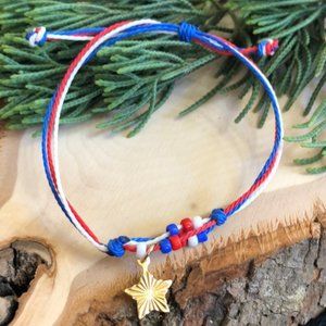 4 July theme handmade bracelet